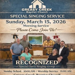 3/15 Greasy Creek Baptist Church Singing
