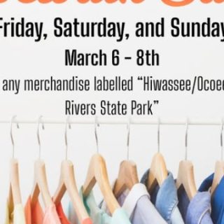 3/6-8 Sidewalk Sale Hiwassee/Ocoee State Park&nbsp;