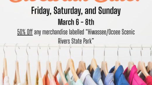 3/6-8 Sidewalk Sale Hiwassee/Ocoee State Park&nbsp;