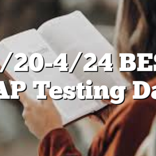 4/20-4/24 BES TCAP Testing Dates