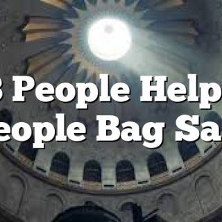 4/3 People Helping People Bag Sale