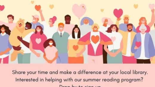 4/7 Sign-up Day to Volunteer at Library Summer Reading Program