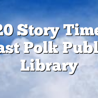 4/20 Story Time at East Polk Public Library