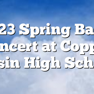 4/23 Spring Band Concert at Copper Basin High School
