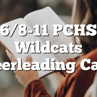 6/8-11 PCHS Wildcats Cheerleading Camp