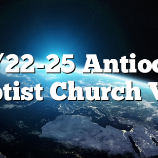 6/22-25 Antioch Baptist Church VBS
