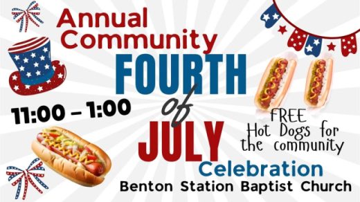 7/4 Community Hot Dog Roast at Benton Station Baptist Church