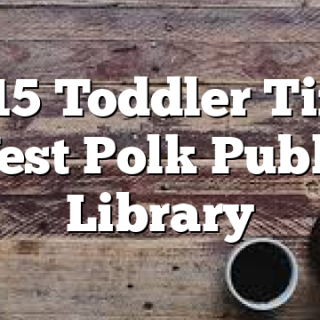 7/15 Toddler Time West Polk Public Library