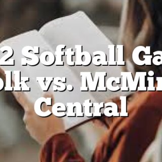 8/12 Softball Game Polk vs. McMinn Central