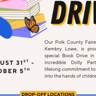 8/31 Polk County Fairest of the Fair BOOK DRIVE Begins