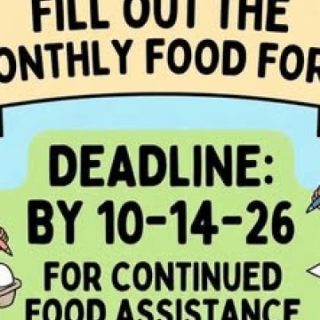 10/14/26 Deadline to Fill out Feeding God’s Lambs’ Food Form