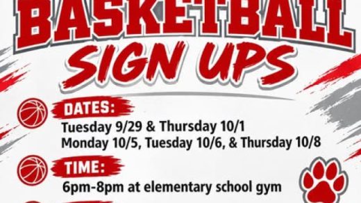 10/6 Copper Basin Rec League Basketball Sign-ups