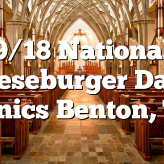9/18 National Cheeseburger Day at Sonics Benton, TN