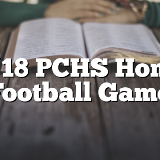 9/18 PCHS Home Football Game