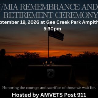 9/19 POW/MIA Remembrance and Flag Retirement Ceremony