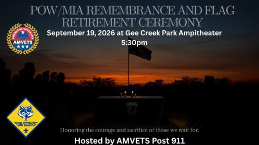 9/19 POW/MIA Remembrance and Flag Retirement Ceremony