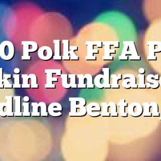 9/30 Polk FFA Pork Skin Fundraiser Deadline Benton, TN