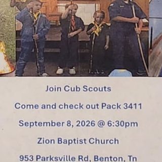 9/8 Cub Scouts Joining Meeting Benton, TN