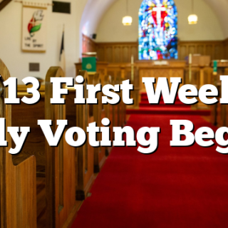 10/13 First Week of Early Voting Begins