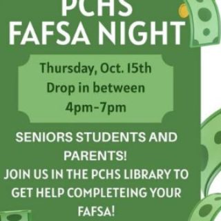 10/15 FAFSA Night at PCHS