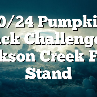 10/24 Pumpkin Stack Challenge at Cookson Creek Farm Stand