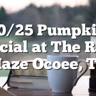 10/25 Pumpkin Special at The River Maze Ocoee, TN