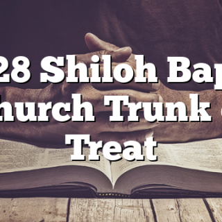 10/28 Shiloh Baptist Church Trunk or Treat