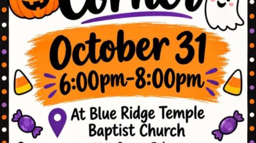 10/31 Blue Ridge Temple Baptist Church is Having Treats